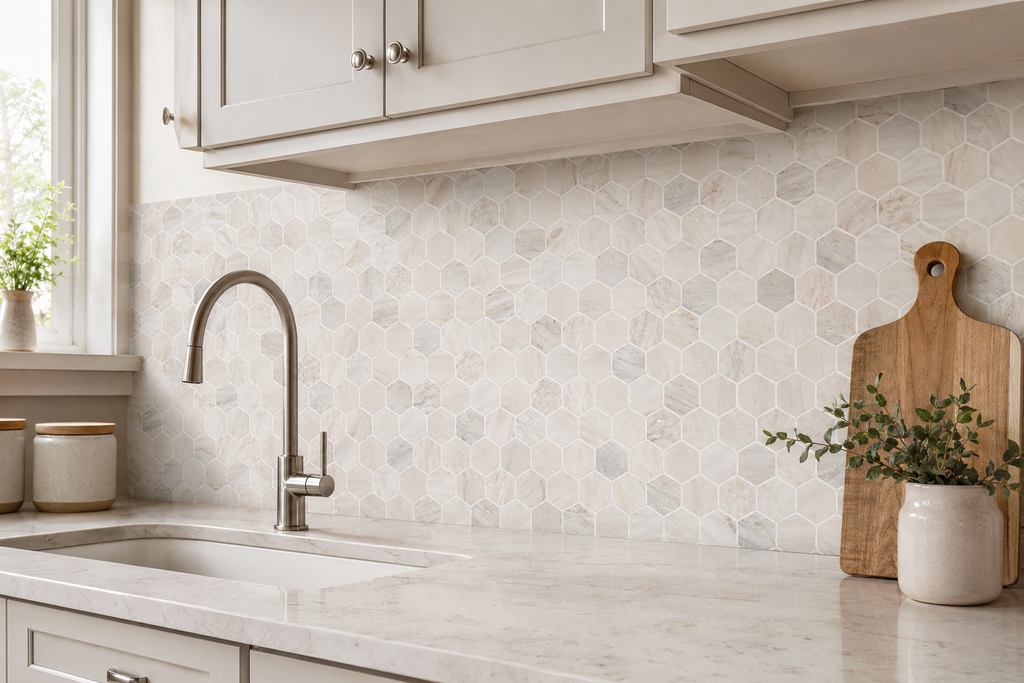 ANGORA 2" HEXAGON POLISHED