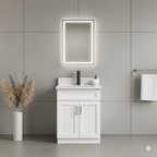 24" Solid Wood Vanity - 2 Doors