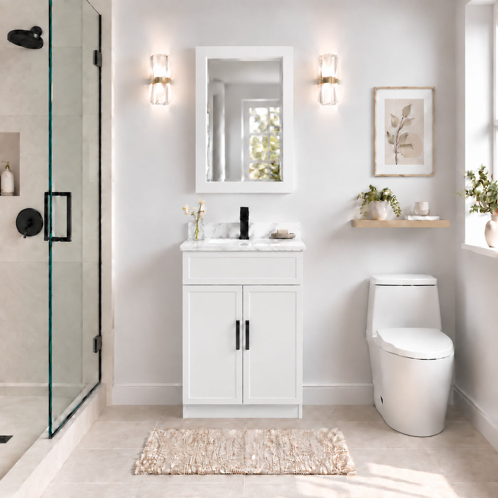 24" SOLID WOOD VANITY