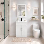 24" SOLID WOOD VANITY