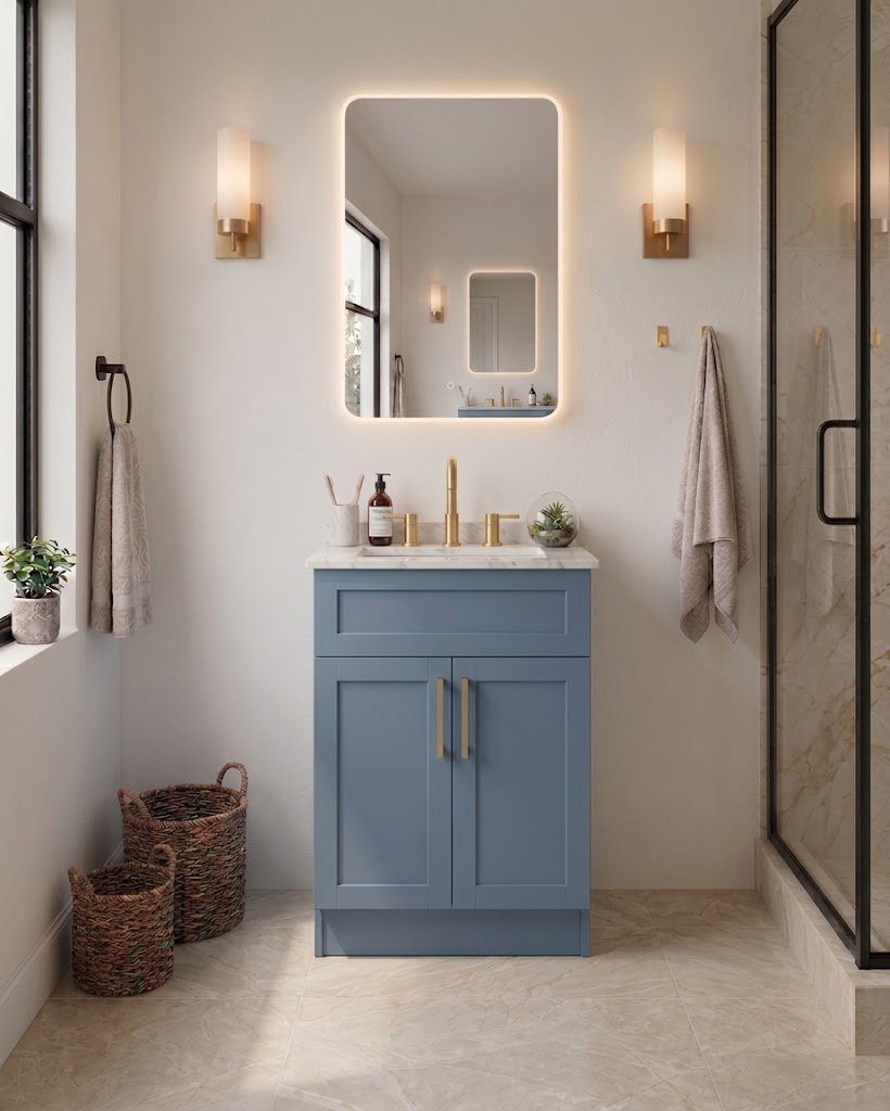 24" MDF VANITY FULL SET
