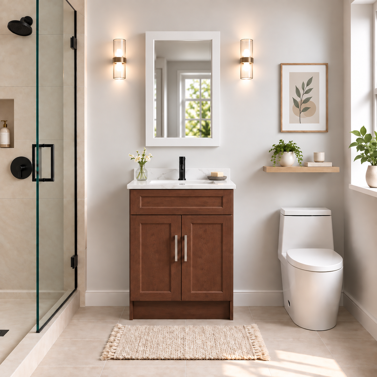 30" SOLID WOOD VANITY