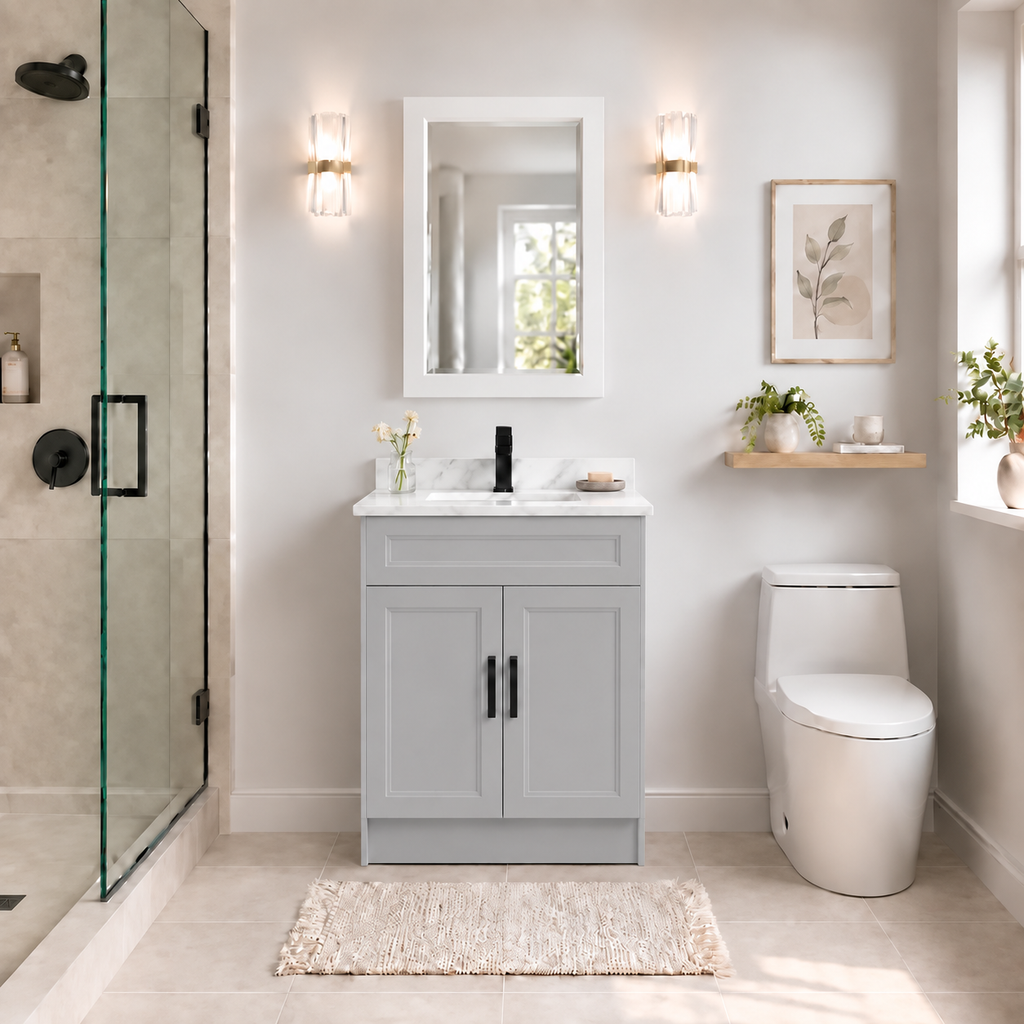 30" SOLID WOOD VANITY