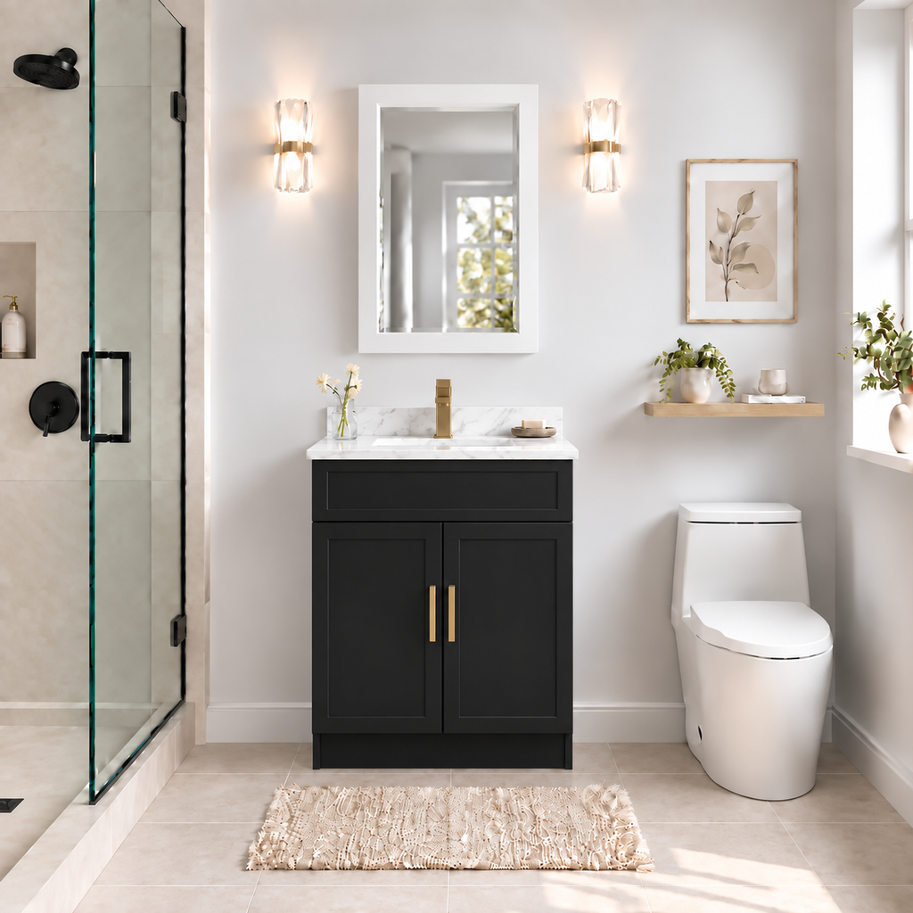 30" SOLID WOOD VANITY