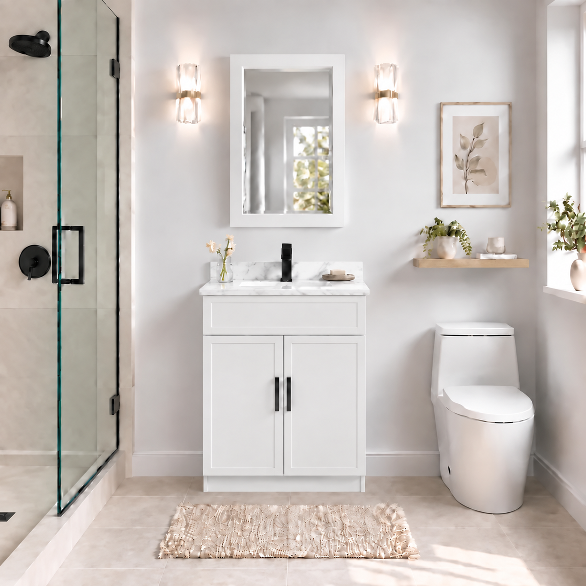 30" SOLID WOOD VANITY