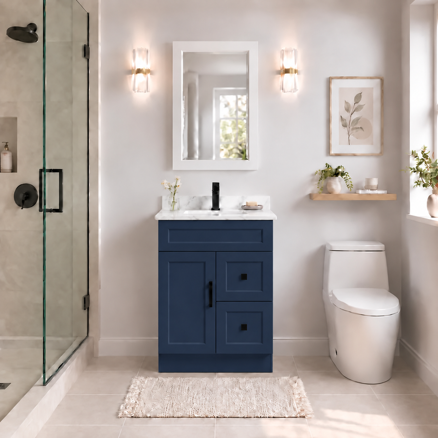 30" MDF VANITY - 2 DRAWERS