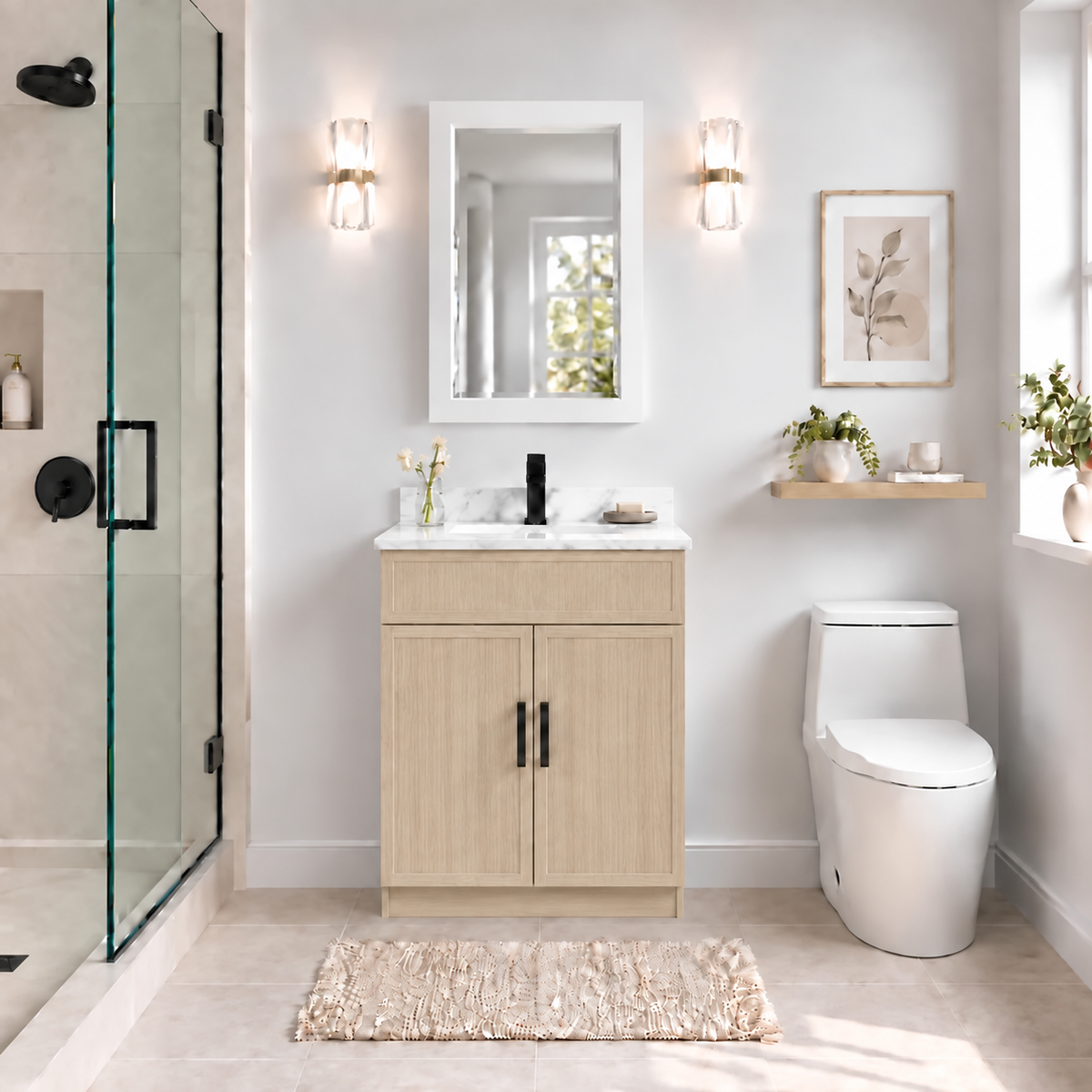 30" SOLID WOOD VANITY
