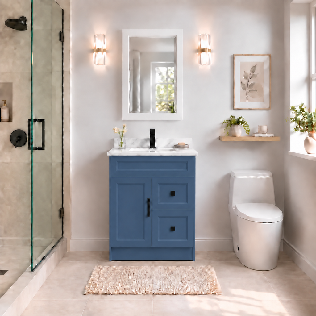 30" SOLID WOOD VANITY - DRAWERS