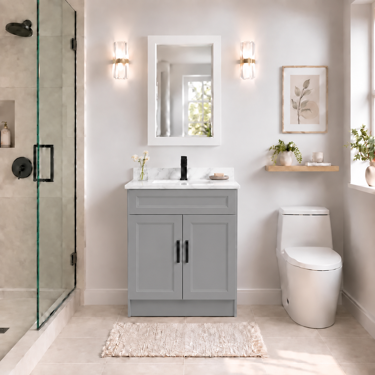 30" SOLID WOOD VANITY