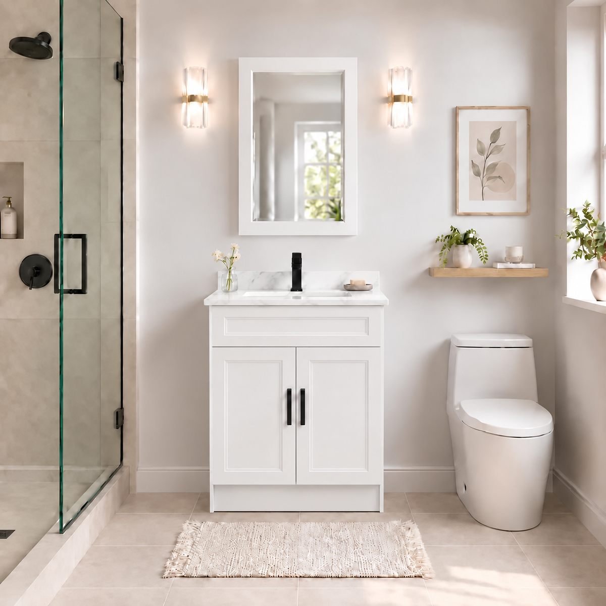 30" SOLID WOOD VANITY
