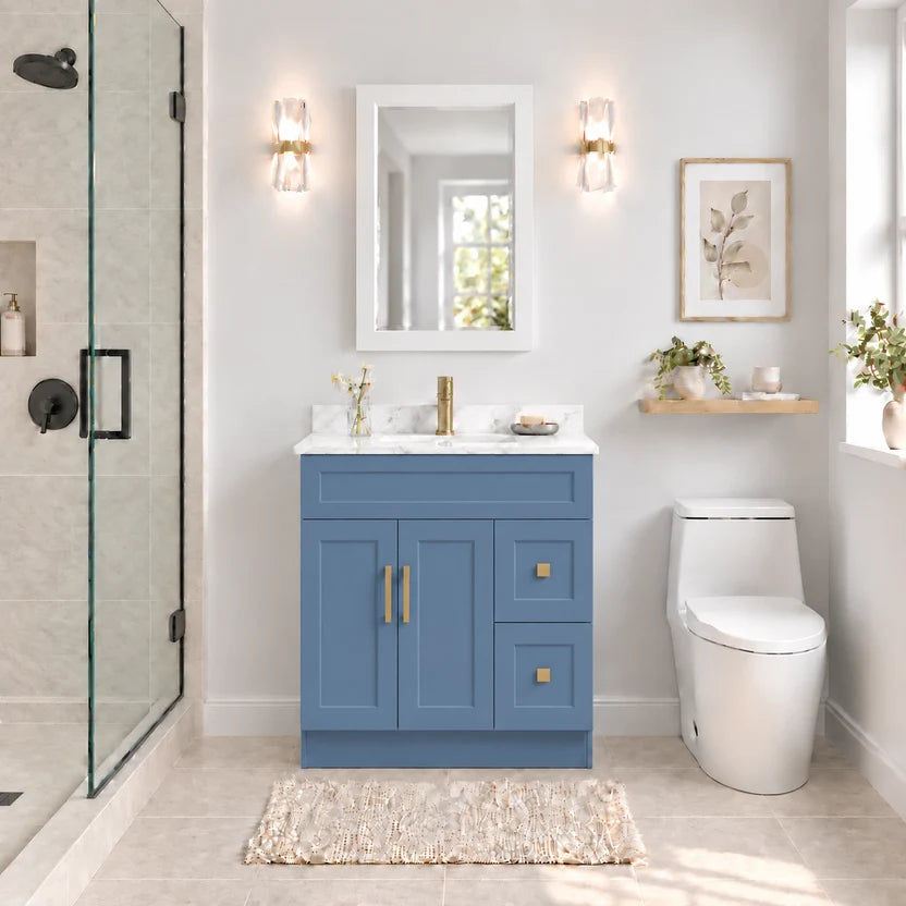 36" MDF VANITY -2 DRAWERS