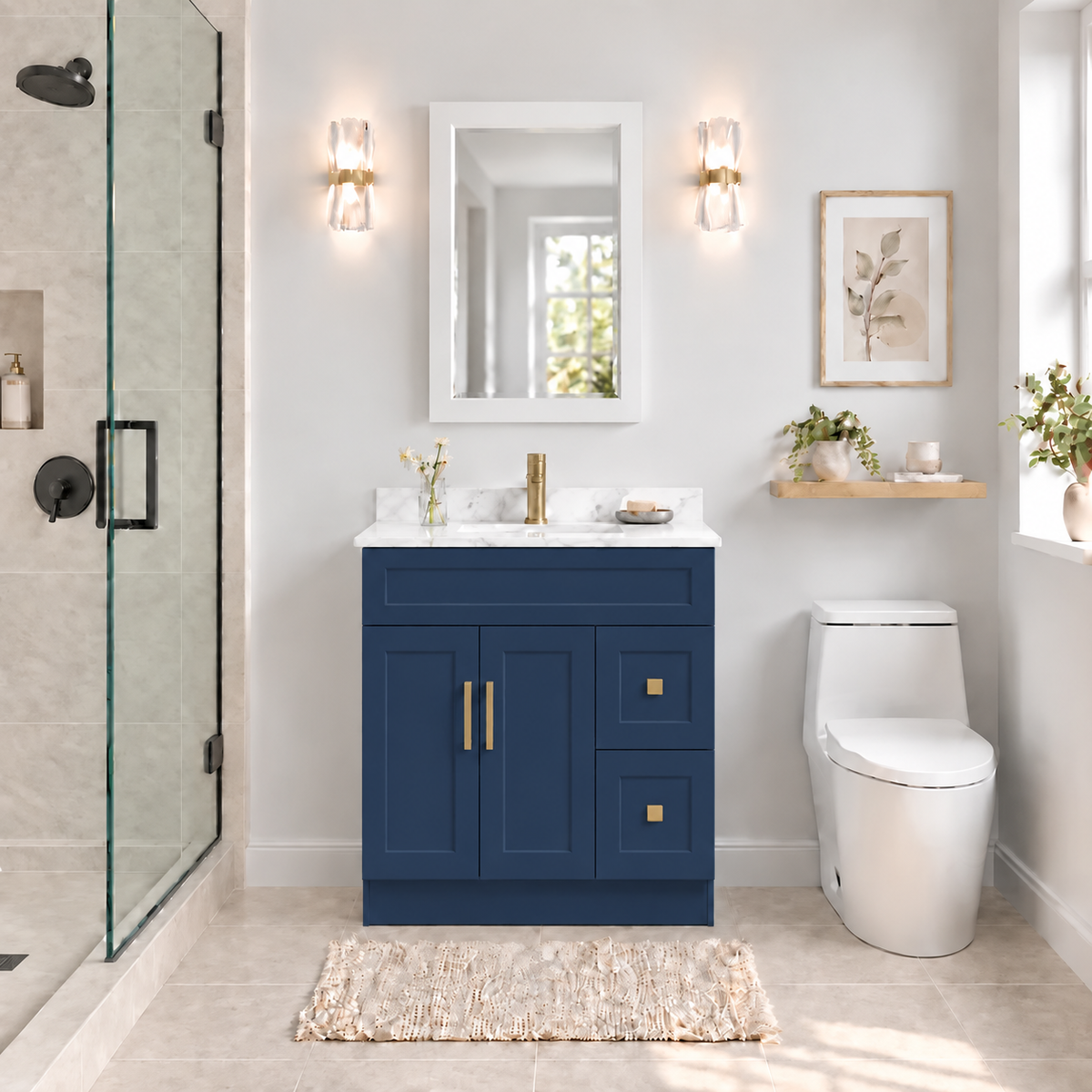36" MDF VANITY FULL SET