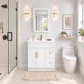 36" MDF VANITY -2 DRAWERS