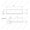 ST101-C Square Edge Treads with Front Return, Close on Both Side Red Oak