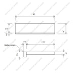 ST101-C Square Edge Treads with Front Return, Close on Both Side Red Oak