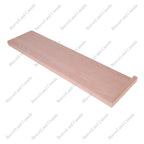 ST101-R Square Edge Treads with Front Return, Open on Right Side Red Oak