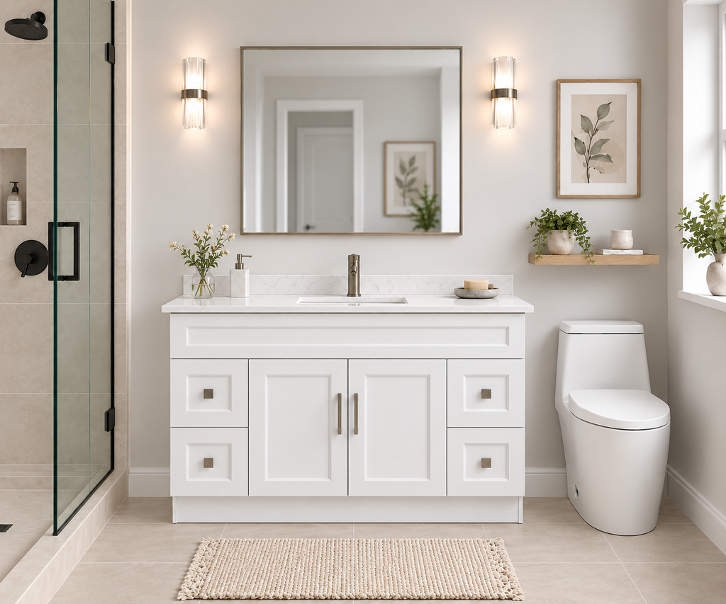 54" MDF VANITY FULL SET