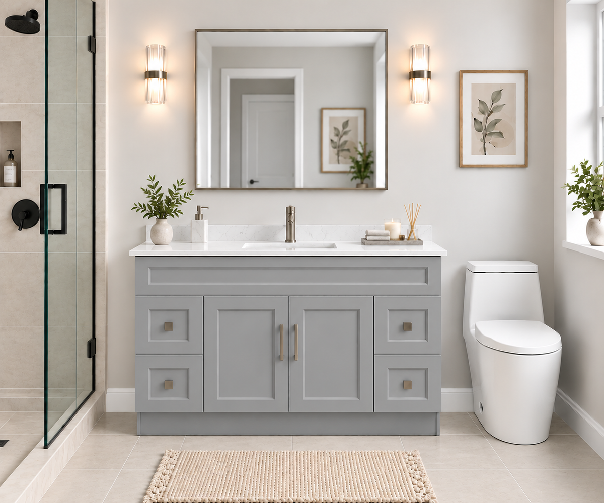 54" MDF VANITY FULL SET
