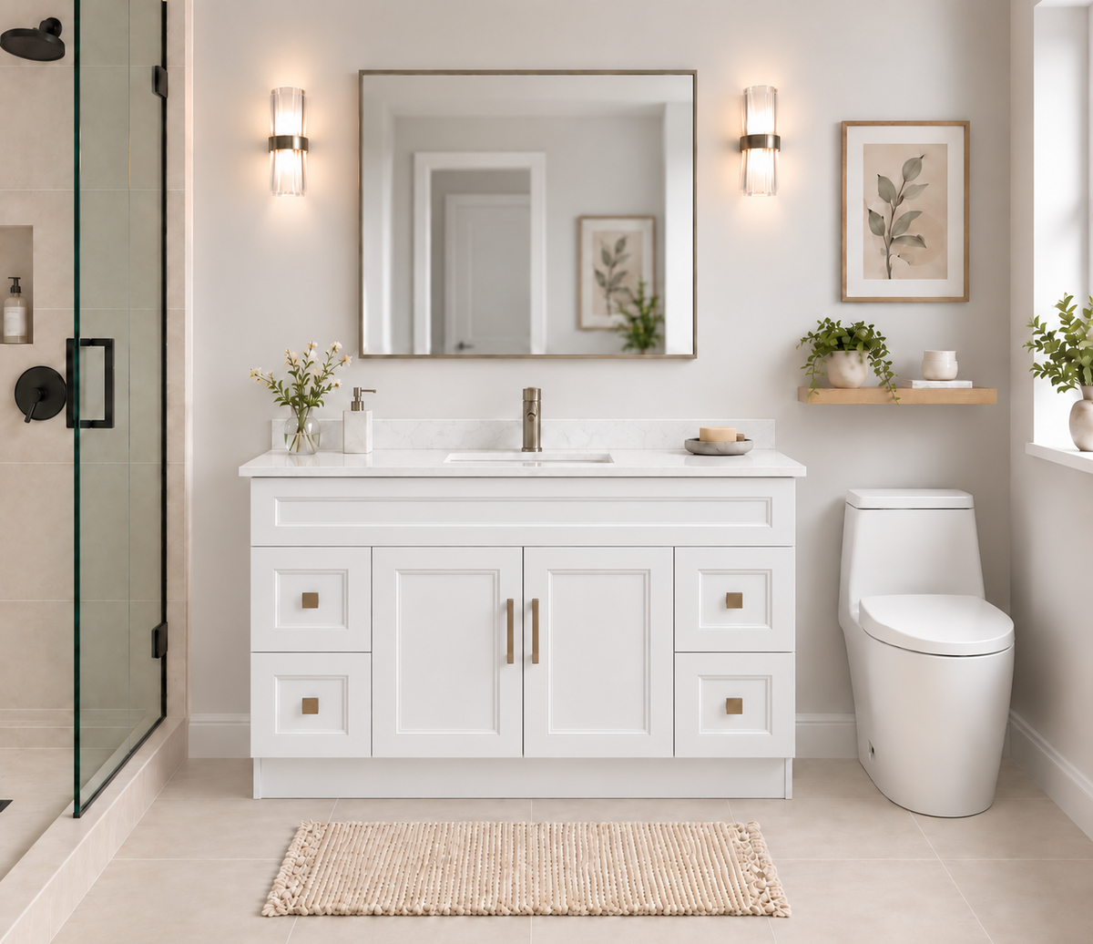54" MDF VANITY FULL SET