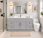 60" SINGLE SINK MDF VANITY - 4 DRAWERS