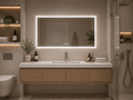 LED ANTIFOG MIRROR - FRAMELESS 60" X 36"