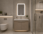 LED ANTIFOG MIRROR - FRAMELESS 24" X 36"