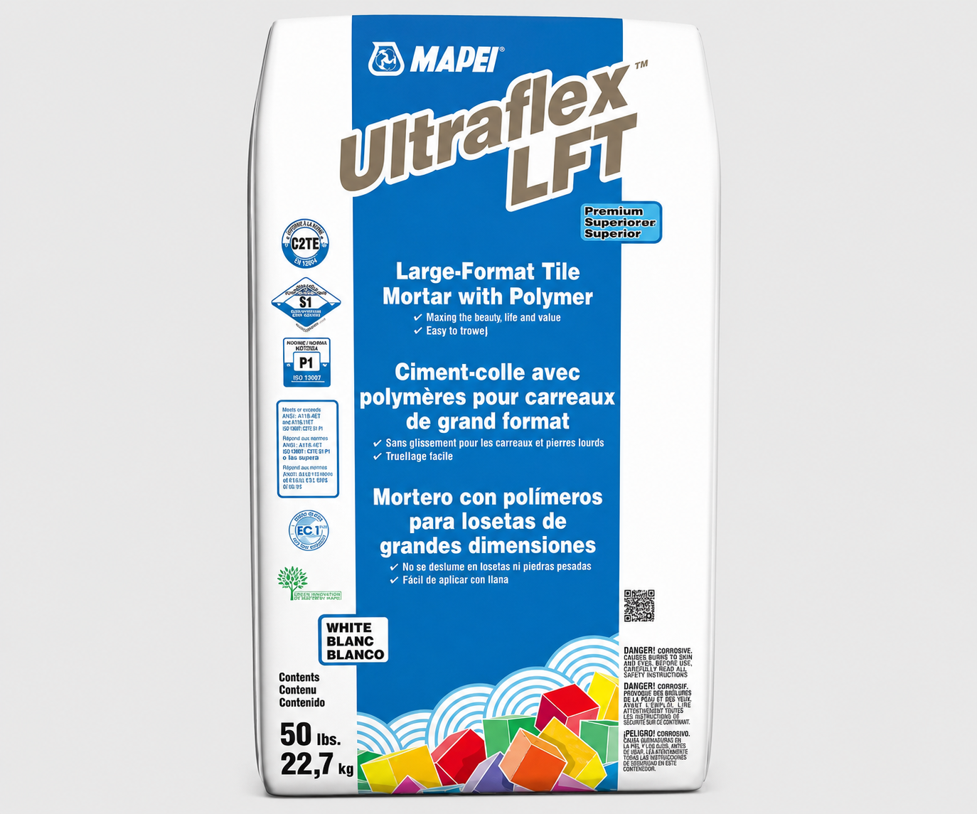 MAPEI ULTRAFLEX LFT WHITE / 50LB-22.7KG