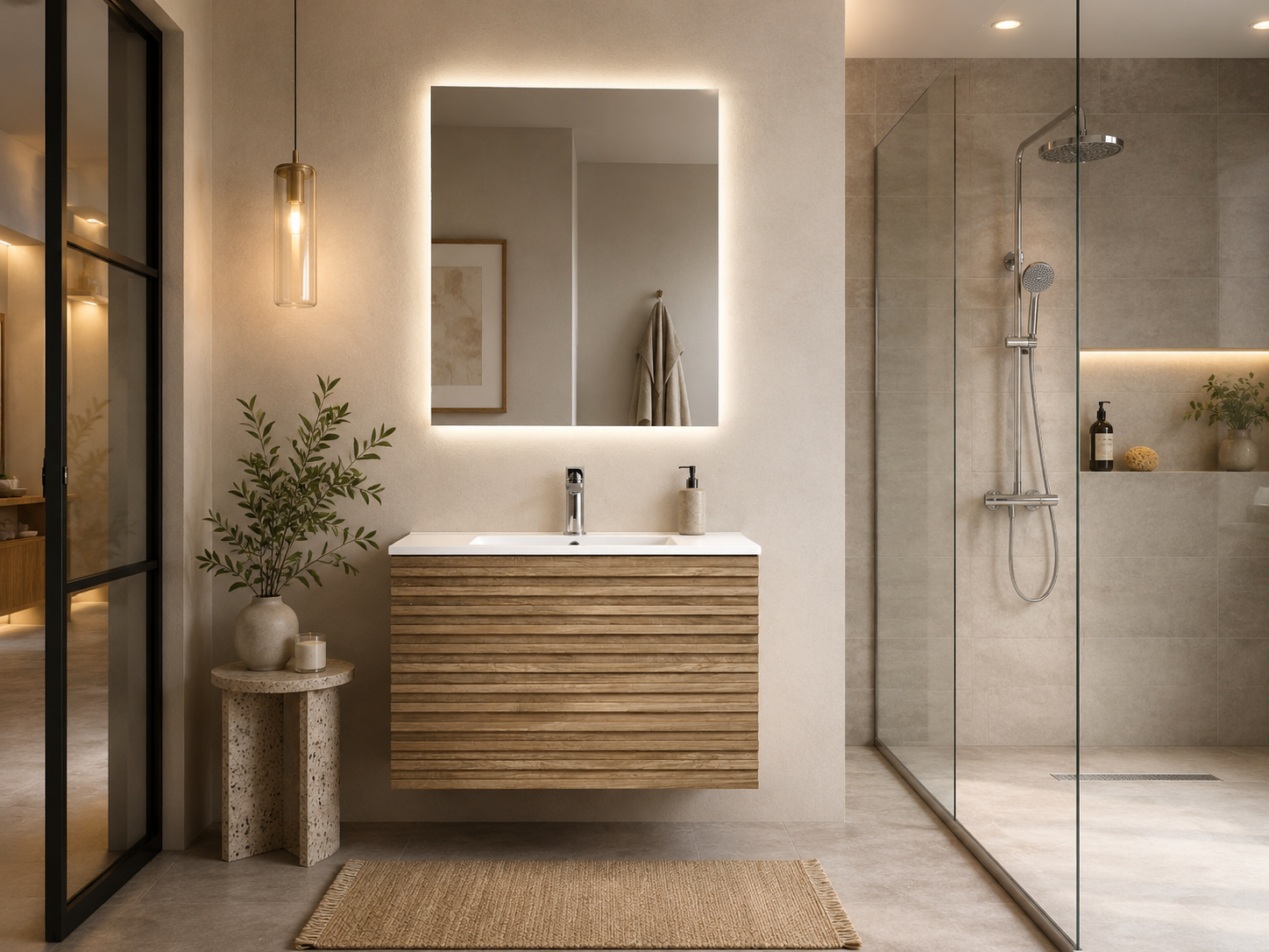 FLUTTED MDF VANITY 24" / 30"