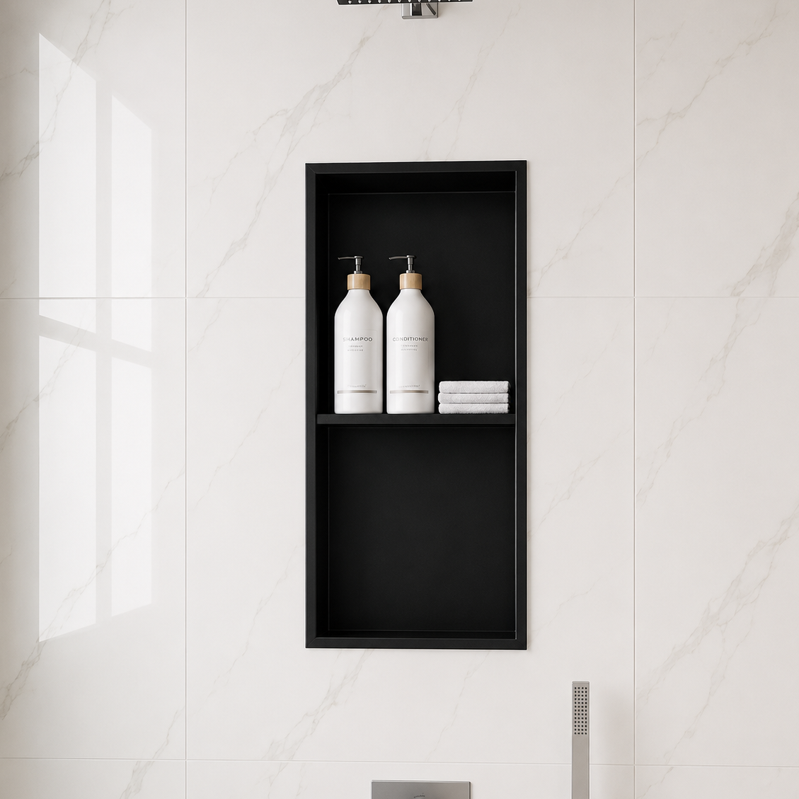 DOUBLE NICHE 12"X24"-STAINLESS STEEL ND600