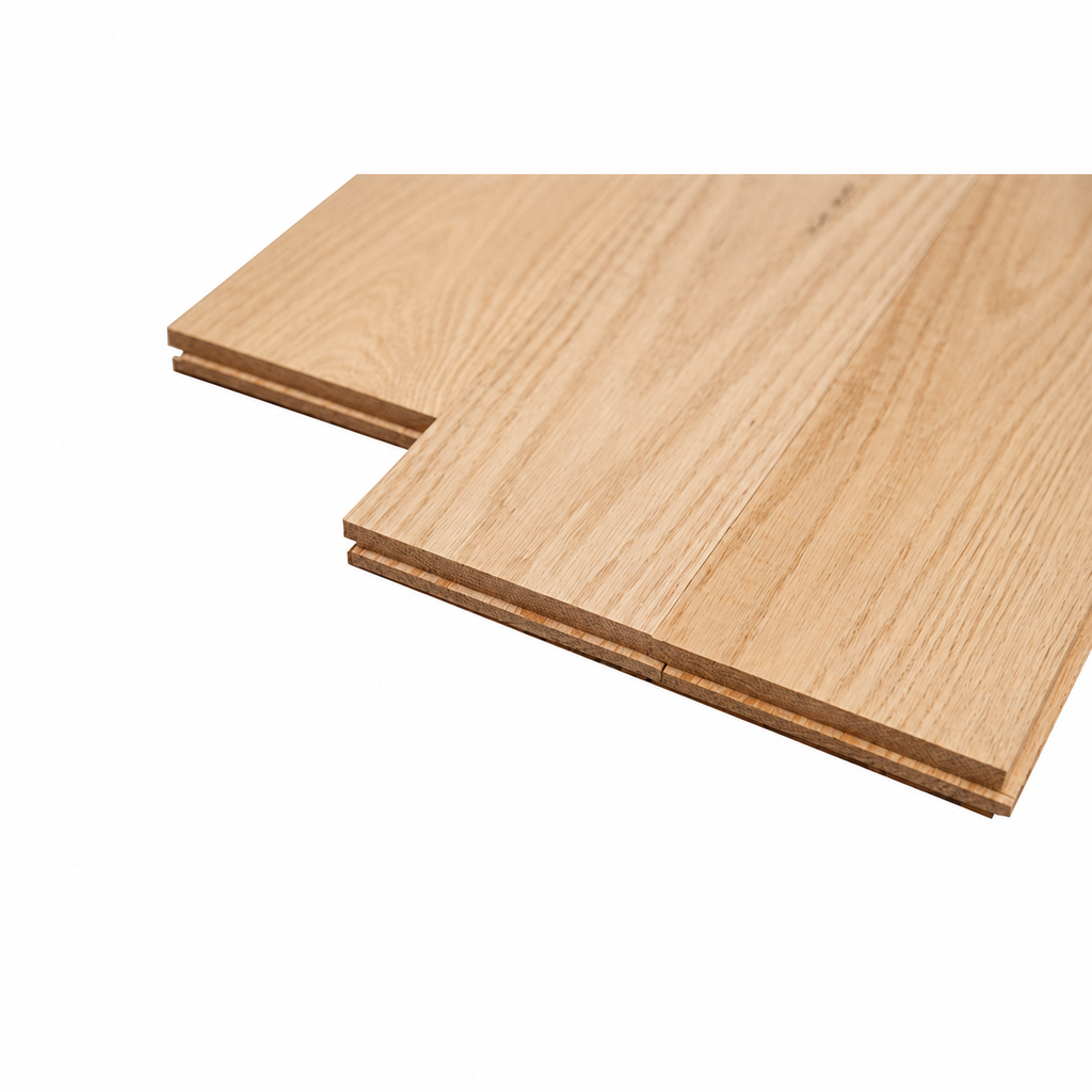 UNFINISHED HARDWOOD GRADE: SOLID WOOD RED OAK