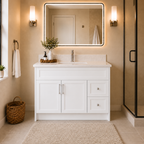42" MDF VANITY - 2 DRAWERS