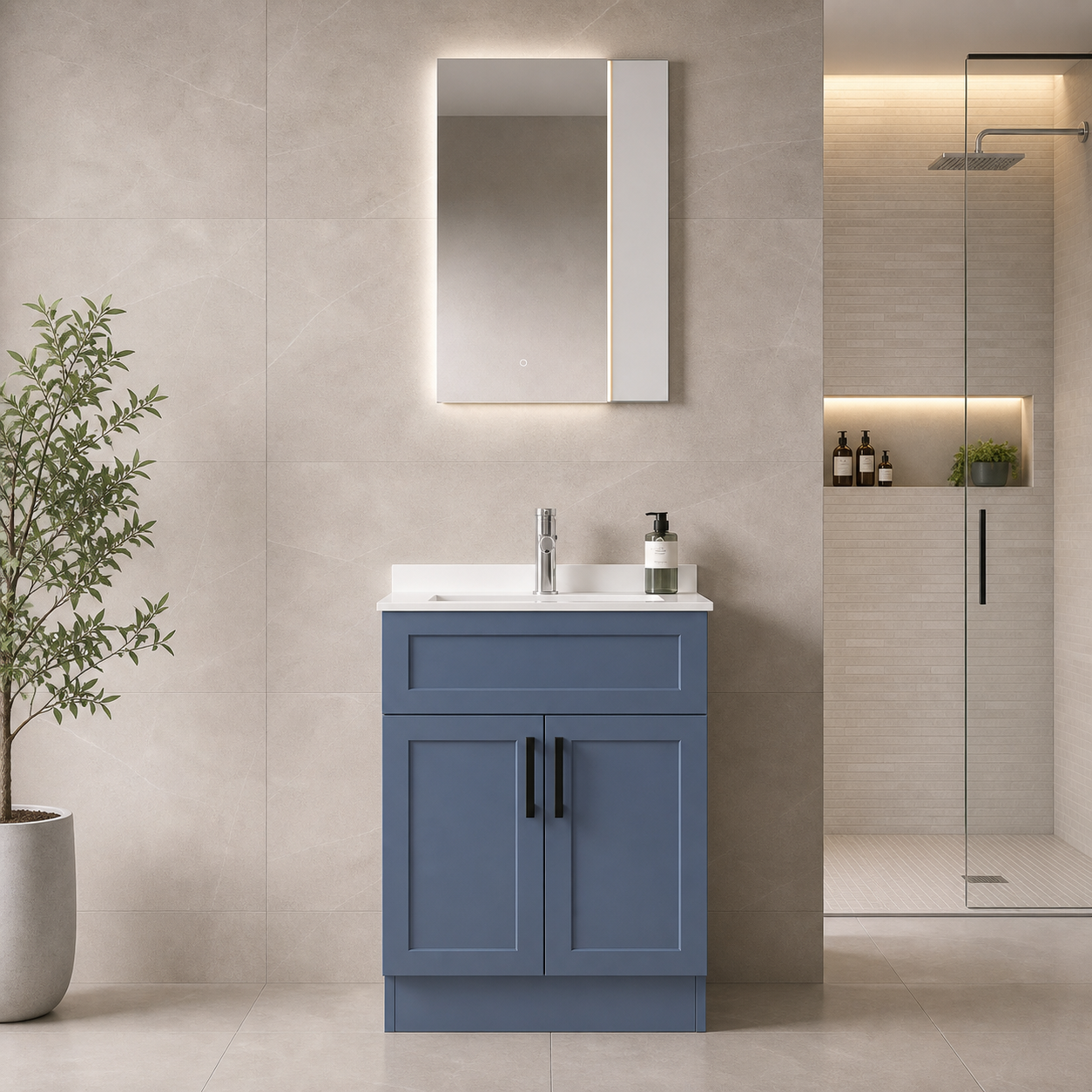 30" MDF VANITY - NO DRAWERS