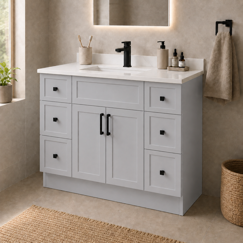 48" MDF VANITY - 4 DRAWERS