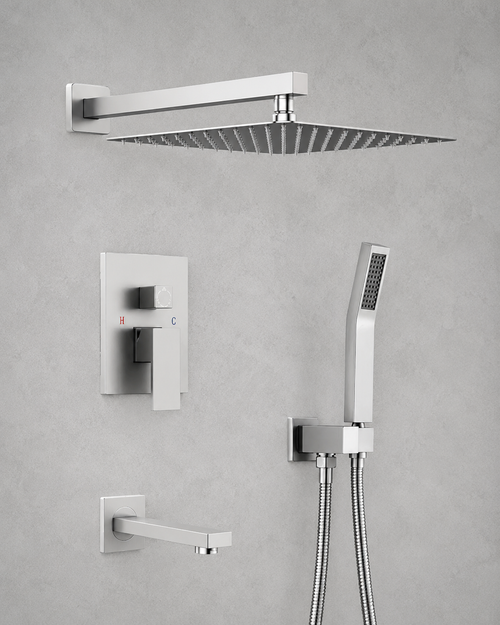 3 PIECE SHOWER SET - 4 COLOURS AVAILABLE