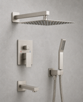 3 PIECE SHOWER SET - 4 COLOURS AVAILABLE