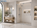 FRAMELESS SHOWER GLASS DOOR 60" X 78"