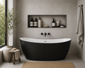 BLACK FREESTANDING BOAT TUB 60"/67"