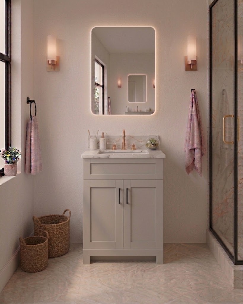 30" MDF VANITY - NO DRAWERS