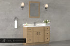 48″ / 54″ / 60″ Solid Wood Vanity - 6 Drawers & 2 Doors