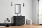 36″ / 42″ Solid Wood Vanity - 2 Drawers & 2 Doors