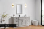 48″ / 54″ / 60″ Solid Wood Vanity - 6 Drawers & 2 Doors