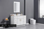 48″ / 54″ / 60″ Solid Wood Vanity - 6 Drawers & 2 Doors