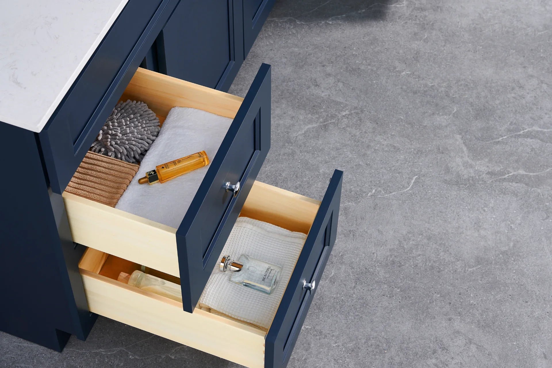 72” Solid Wood Vanity - 4 Drawers