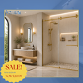 FRAMELESS SHOWER GLASS DOOR 60" X 78"