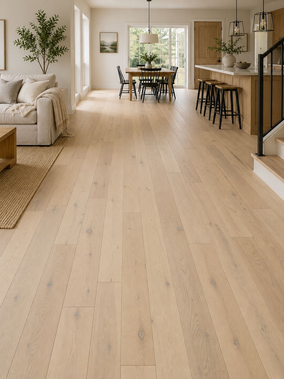 7" AM OAK "NAKED OAK" (ABCD GRADE)