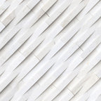 COSMIC WHITE 3D WAVE  6 x 24 STONE