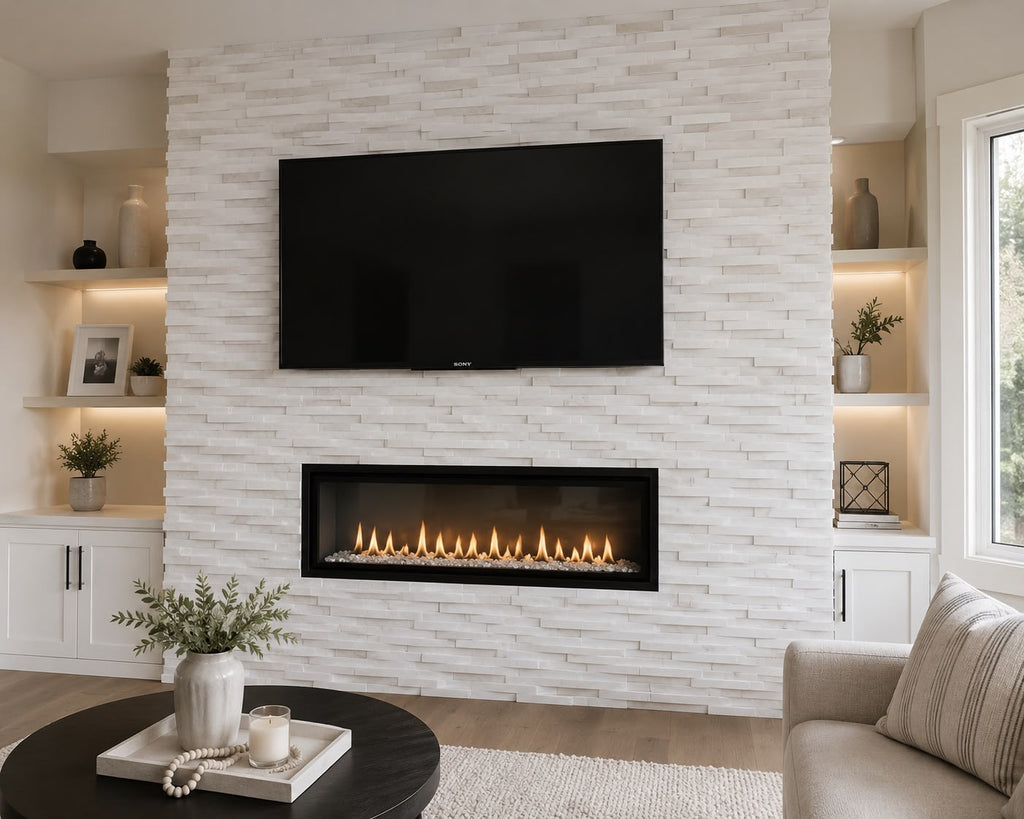 COSMIC WHITE 3D WAVE  6 x 24 STONE