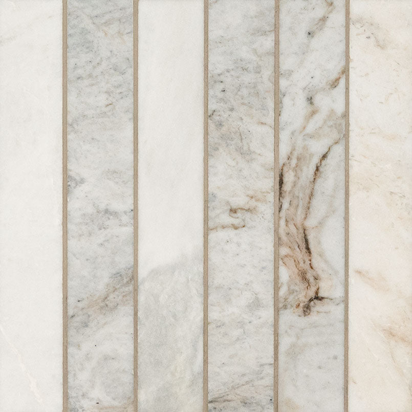 ARABESCATO VENATO WHITE 2X12 STACKED