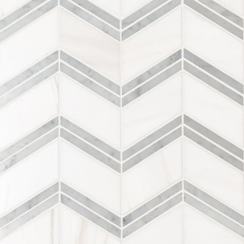BIANCO DOLOMITE CHEVRON