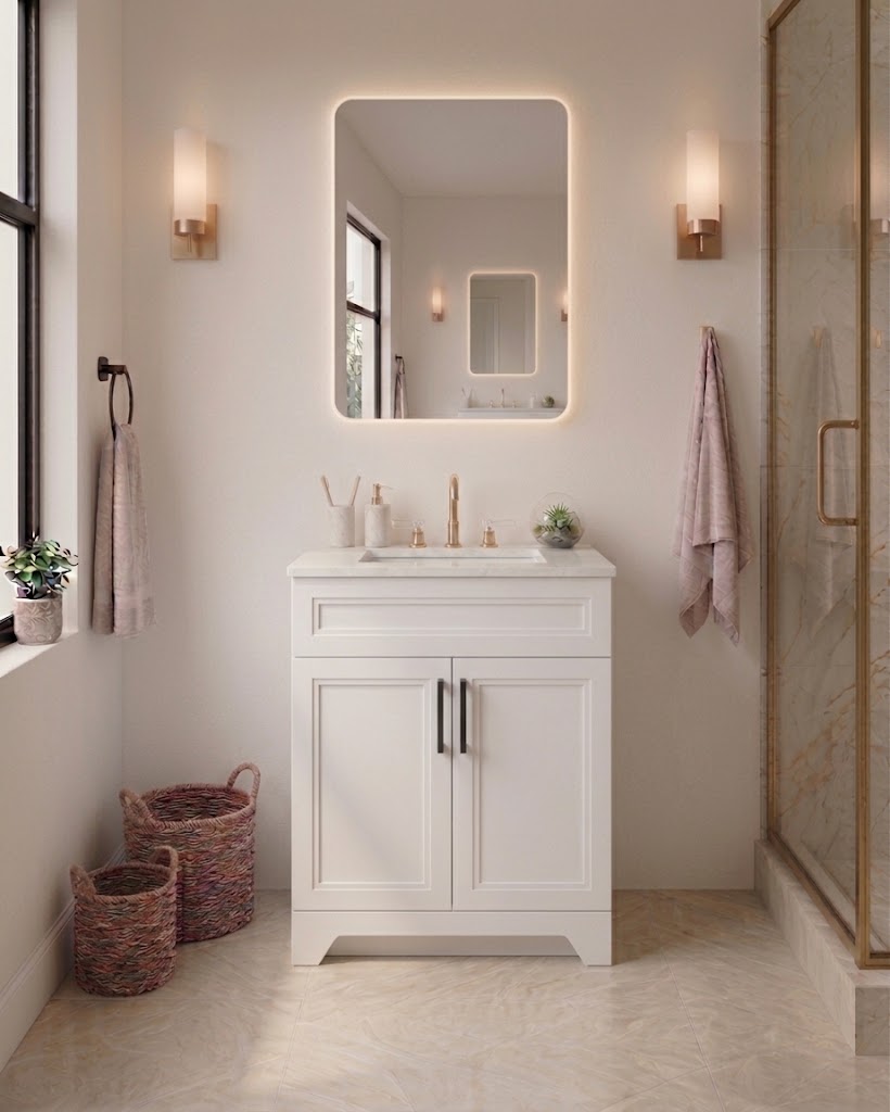 30" MDF VANITY - NO DRAWERS
